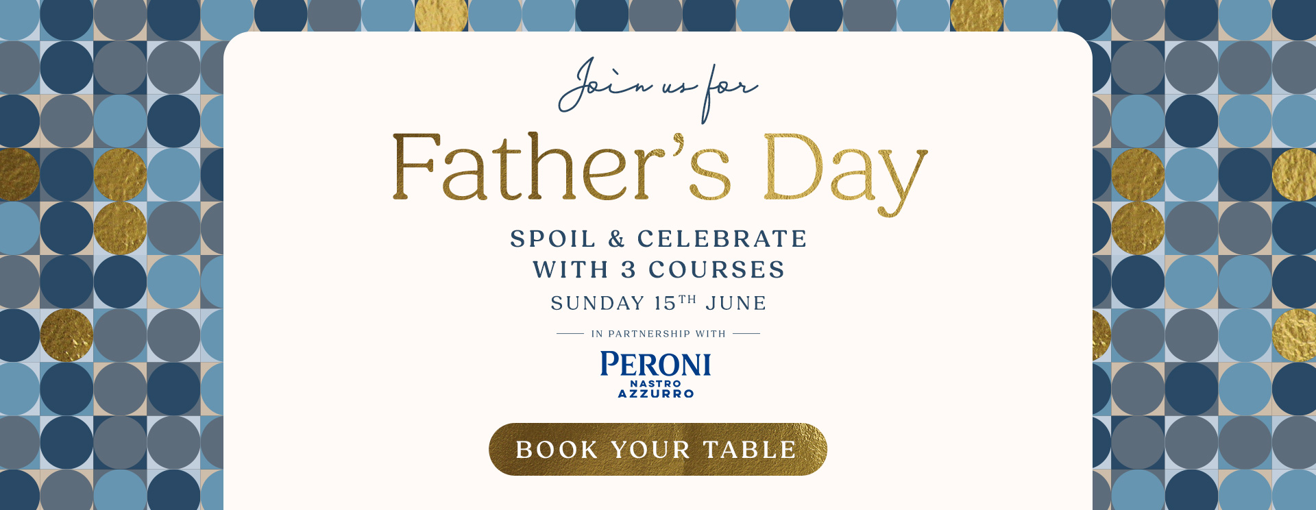 Father’s Day menu Sutton Coldfield