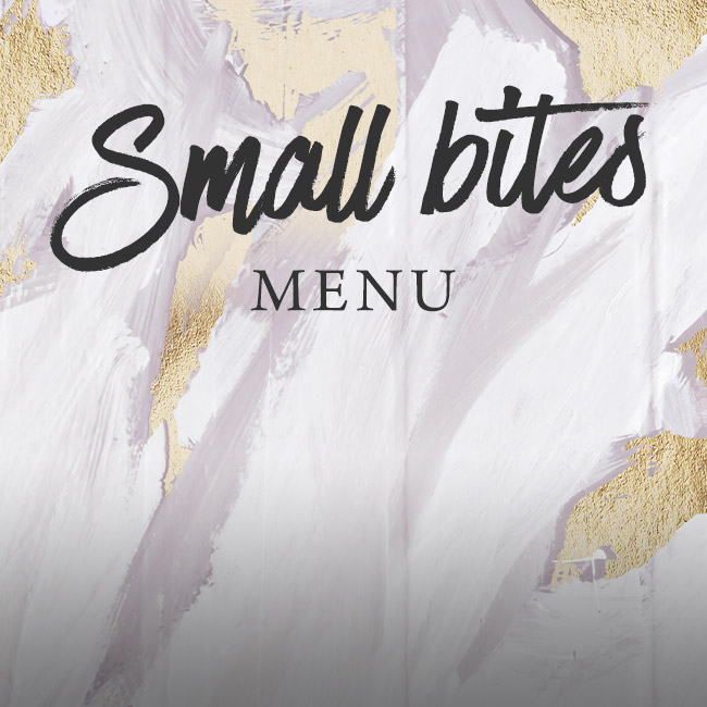 Small Bites menu at The Cock Inn 